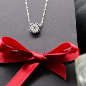 Crystal Eye Sterling Silver Pendant