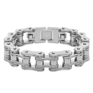 Cycolinks Stealth Silver Bike Chain Bracelet 16mm