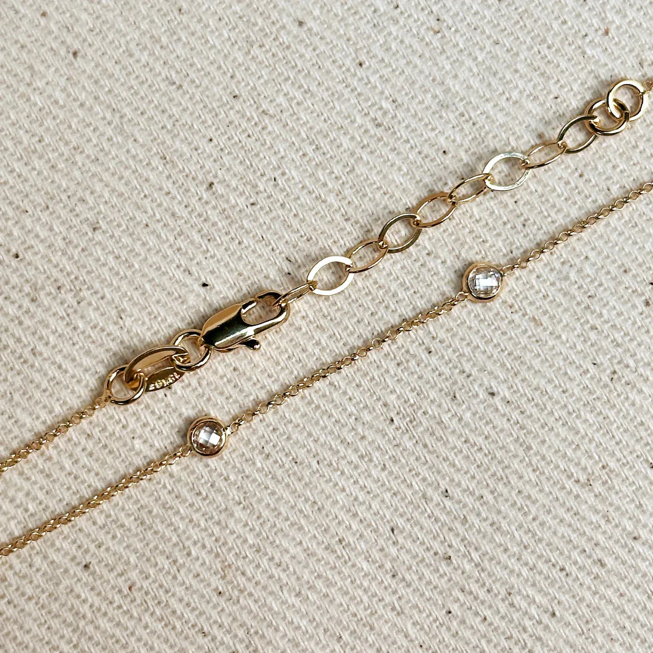 CZ Bezel Bracelet