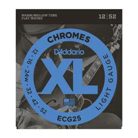 D'addario ECG25 Chromes Flat Wound Light Strings