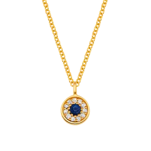 Dainty Round Evil Eye Necklace