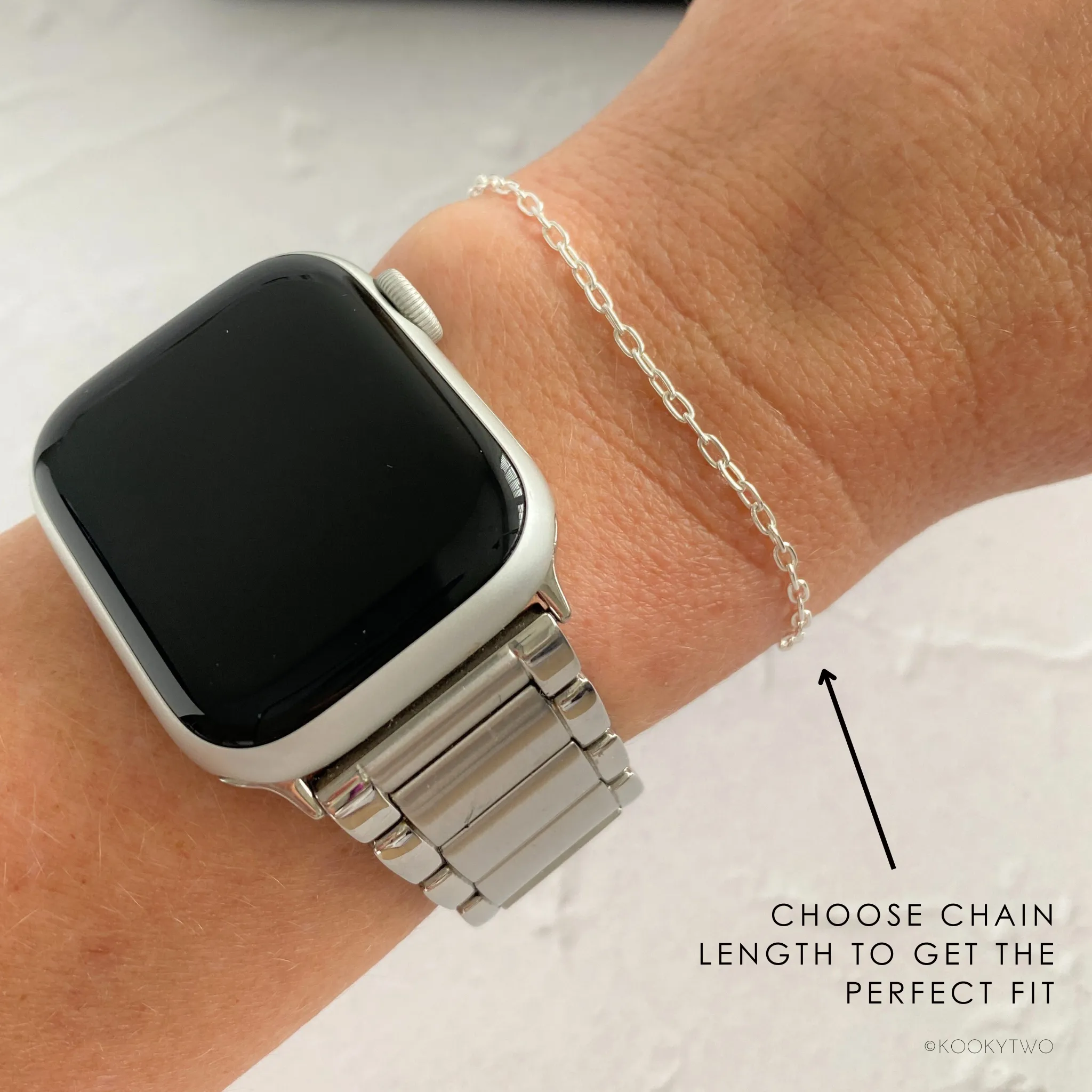 Dainty Silver Chain Bracelet