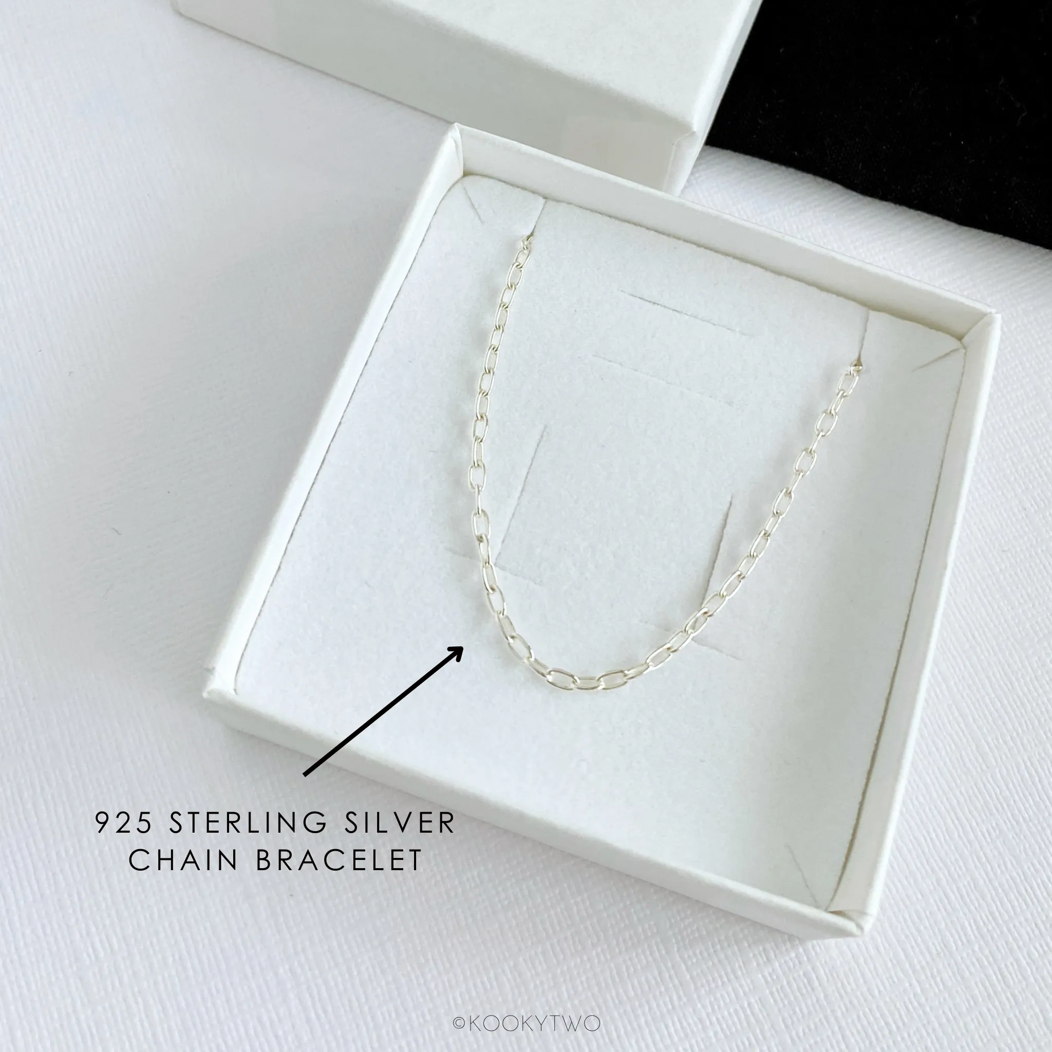Dainty Silver Chain Bracelet
