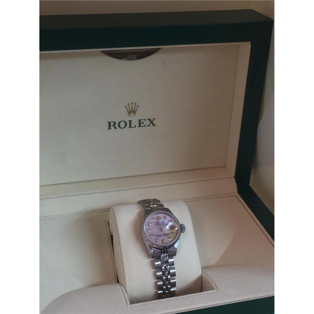 Datejust Rolex Watch Jubilee Bracelet Diamond Dial Stainless Steel
