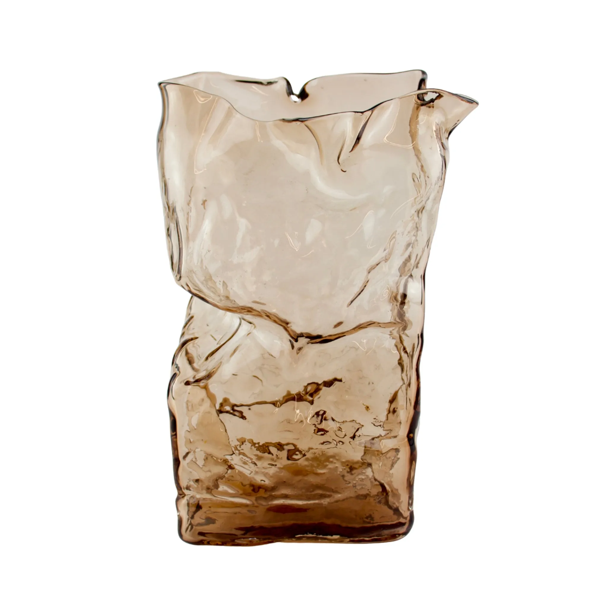 Dean Allison Transparent Glass Bag Vase