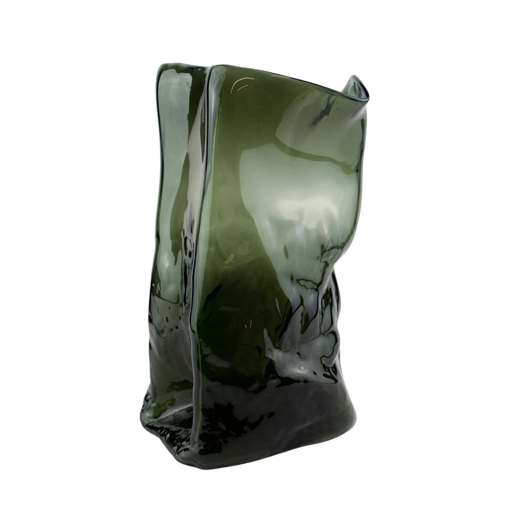 Dean Allison Transparent Glass Bag Vase
