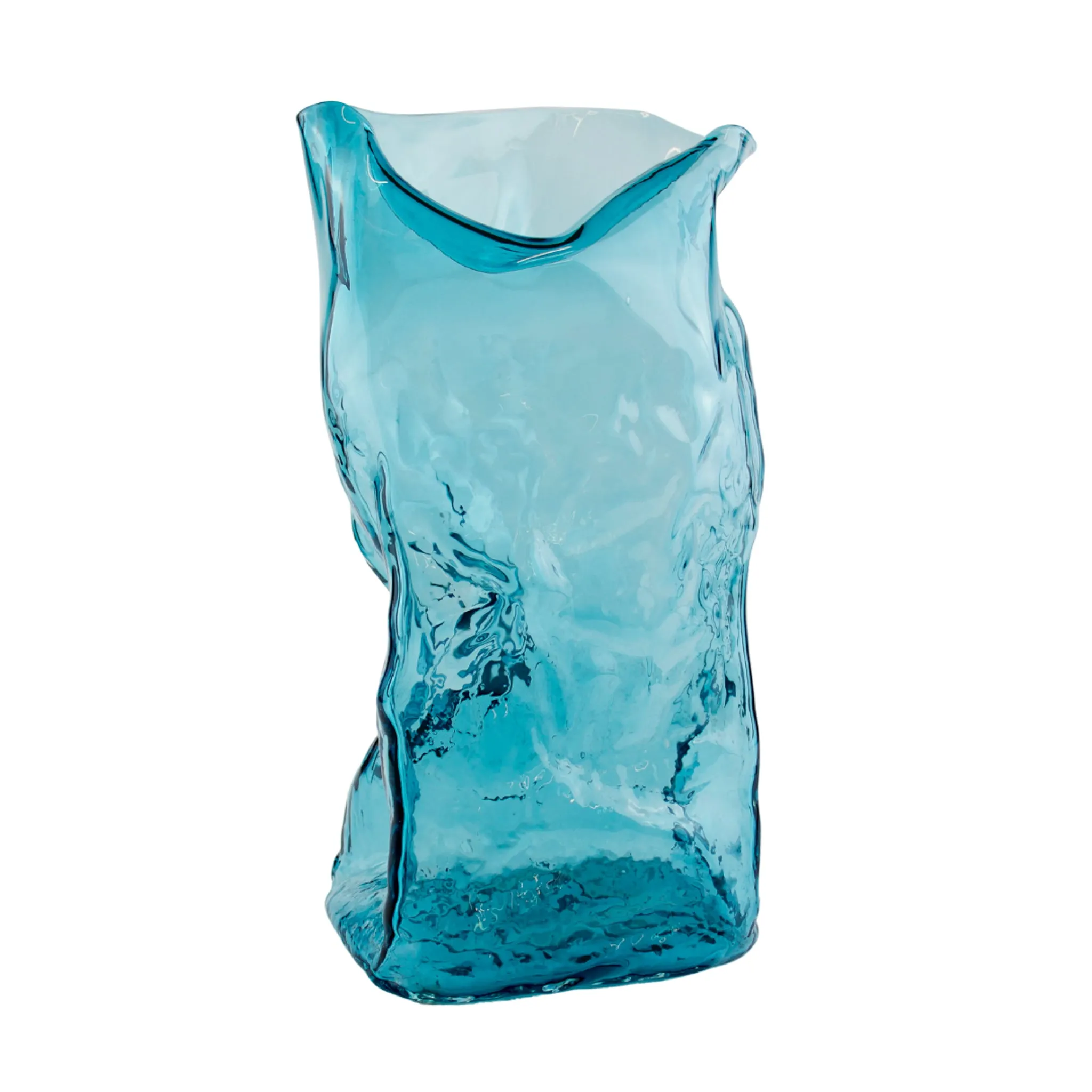 Dean Allison Transparent Glass Bag Vase