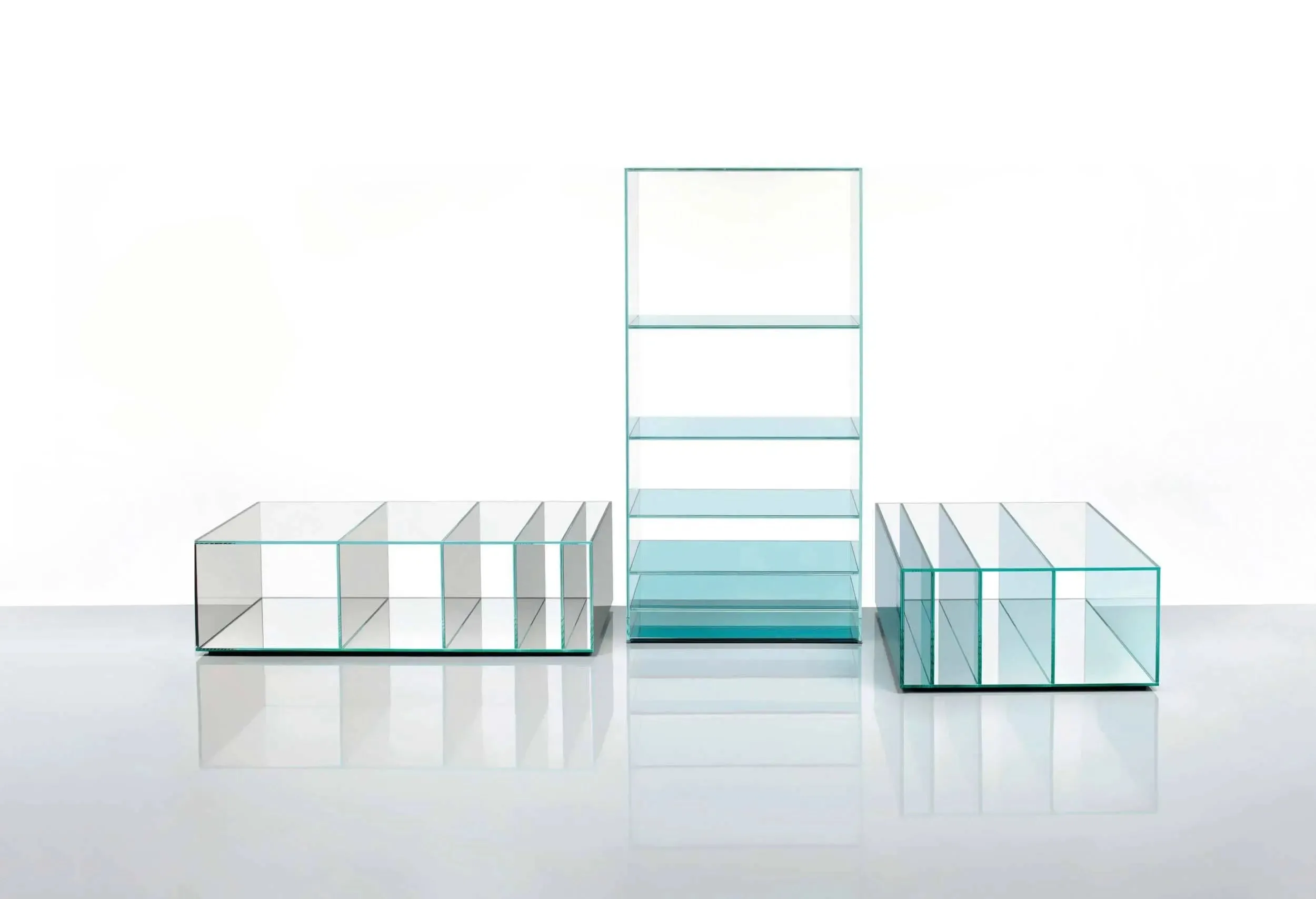 Deep Sea Glass Bookcase