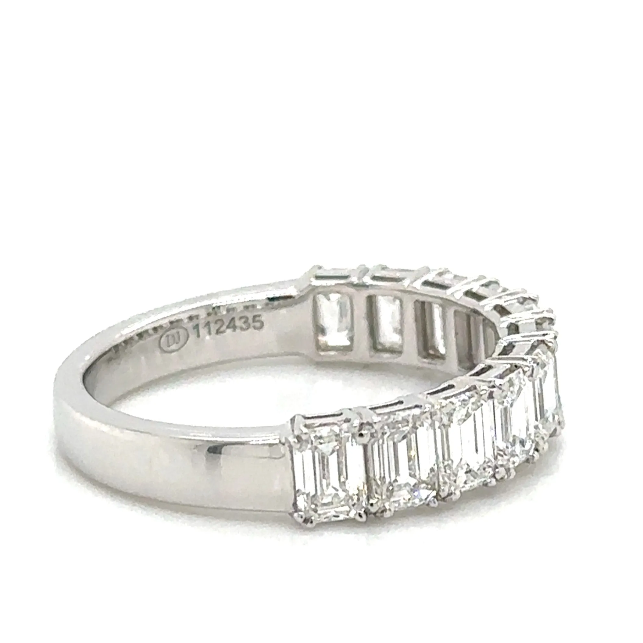 Diamond 2.28ct tw Emerald Cut Halfway Eternity Ring