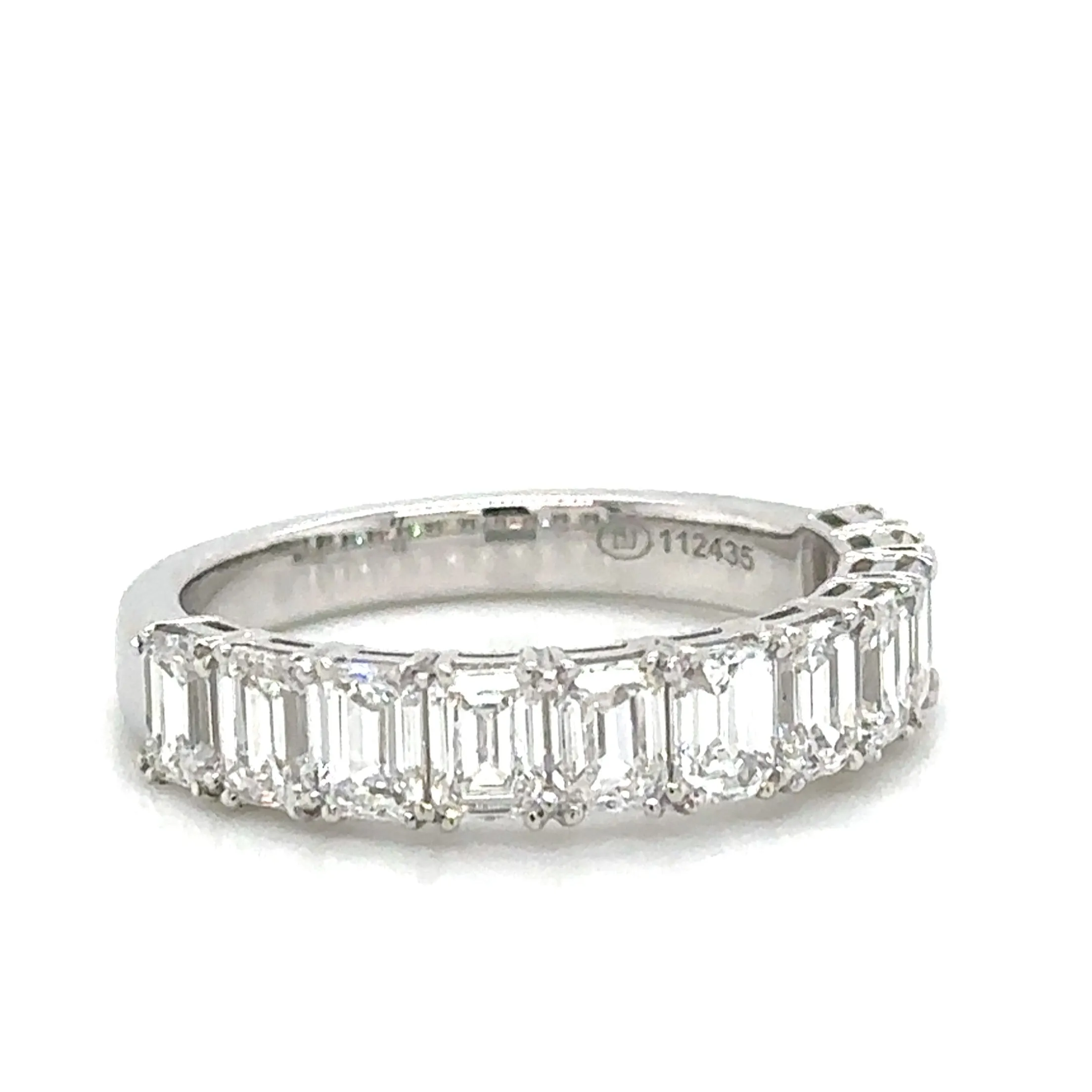 Diamond 2.28ct tw Emerald Cut Halfway Eternity Ring