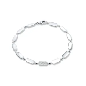 Diamond Confetti Bracelet - 1 Station | White Gold
