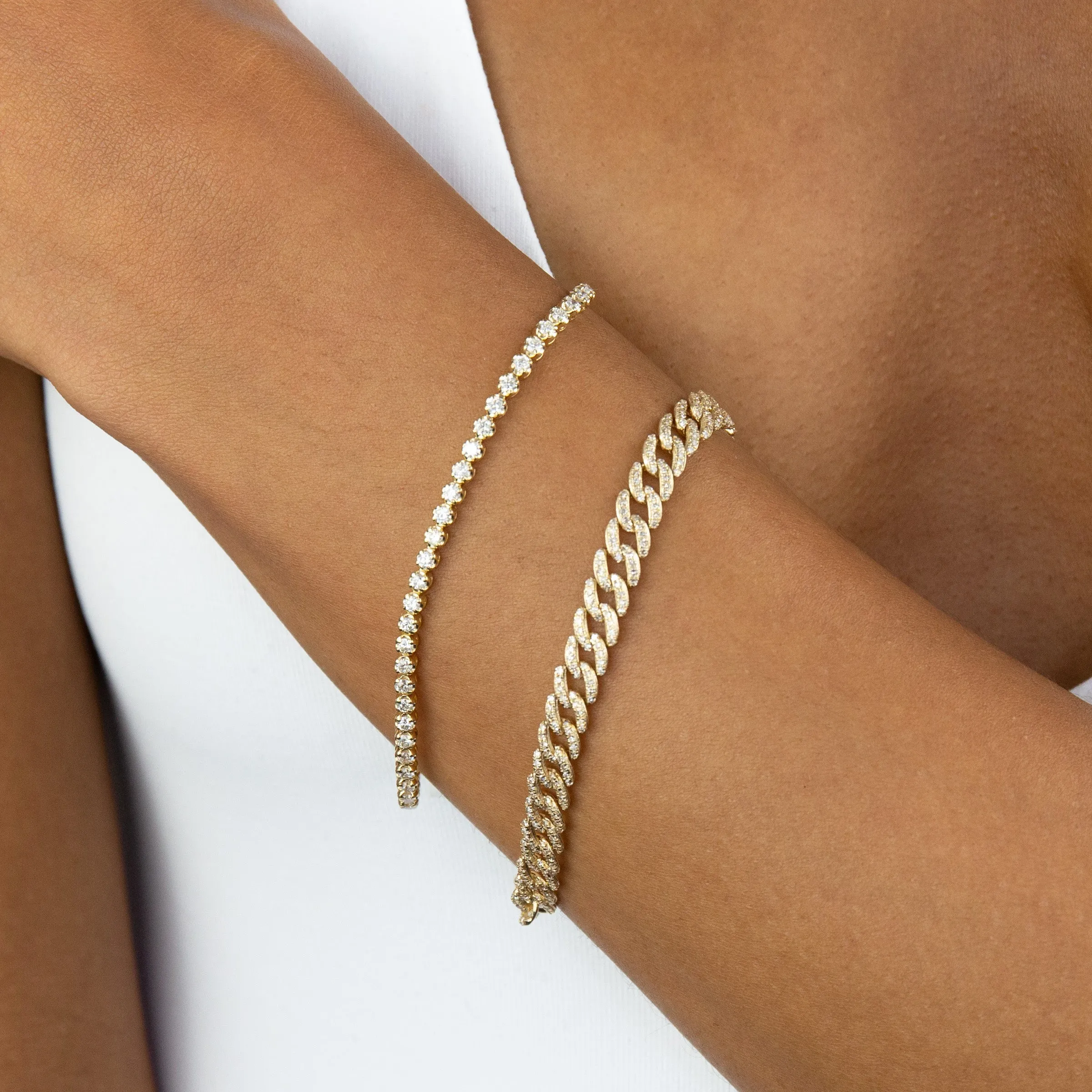 Diamond Cuban Bracelet 14K