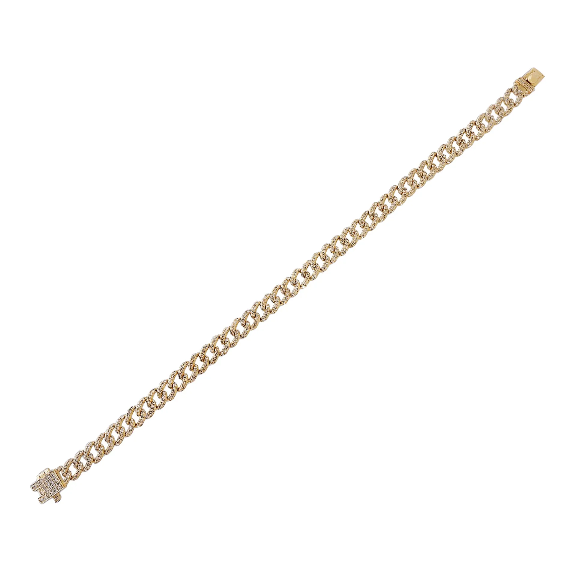 Diamond Cuban Bracelet 14K