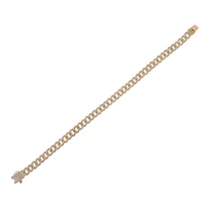 Diamond Cuban Bracelet 14K
