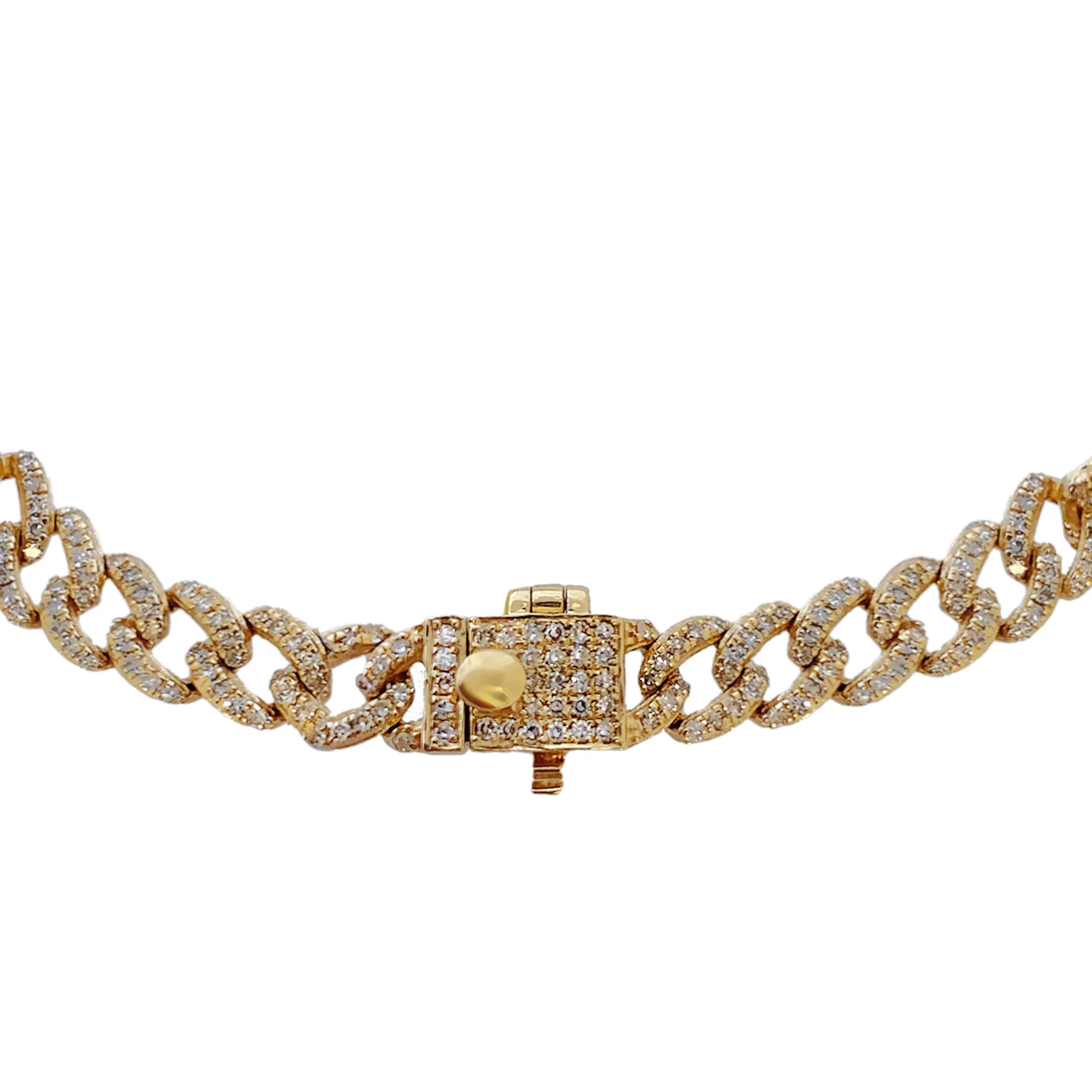 Diamond Cuban Bracelet 14K
