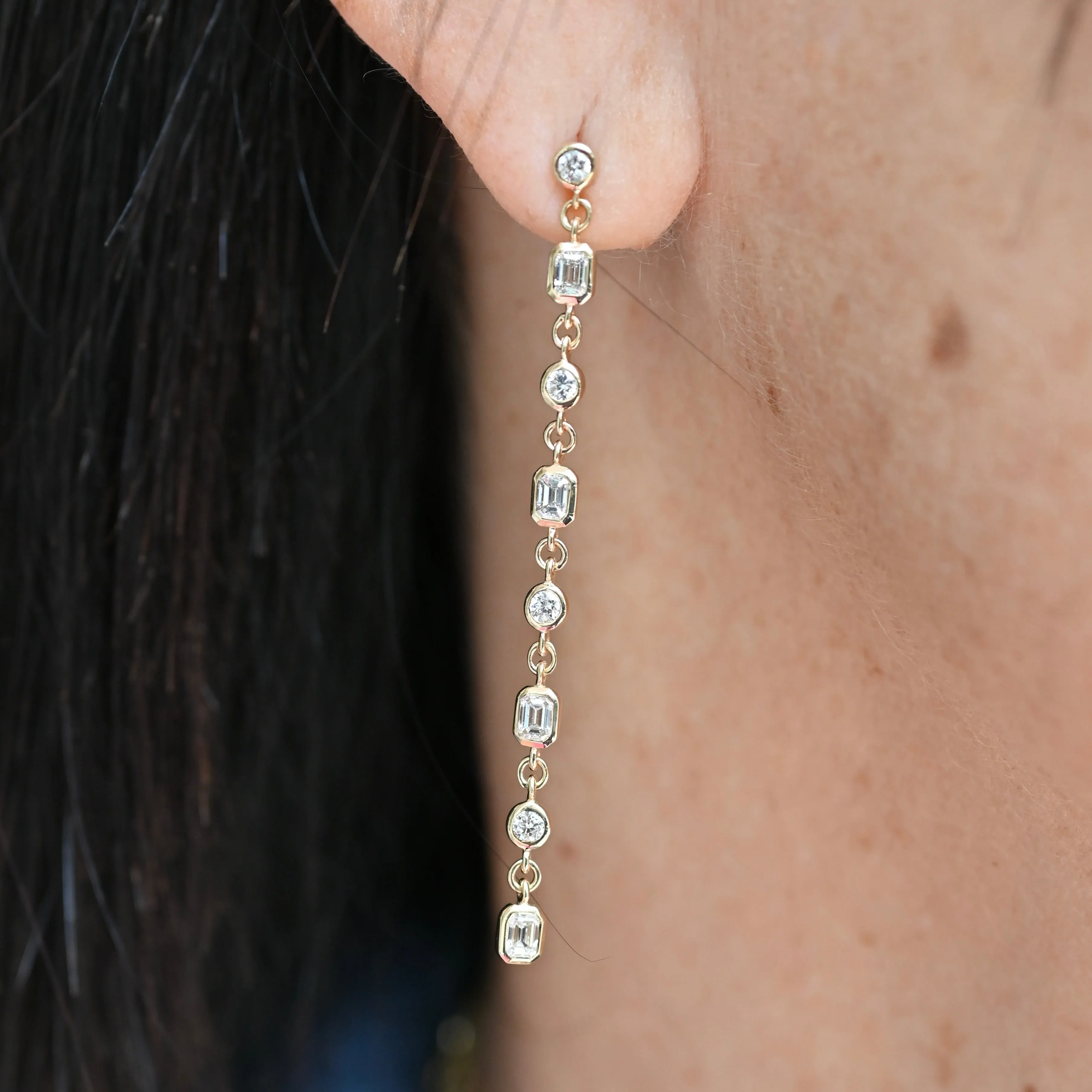 Diamond Drop Earrings