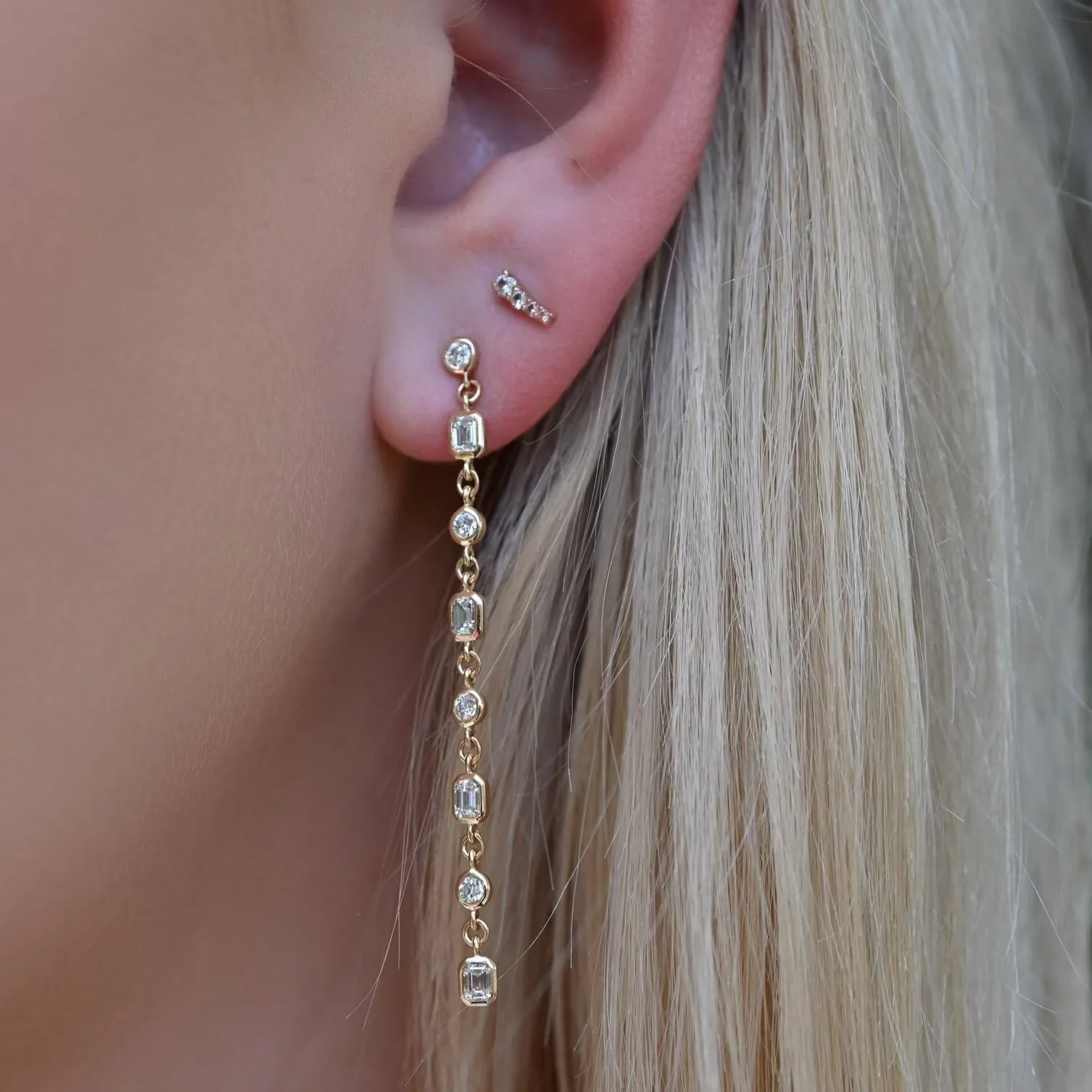 Diamond Drop Earrings