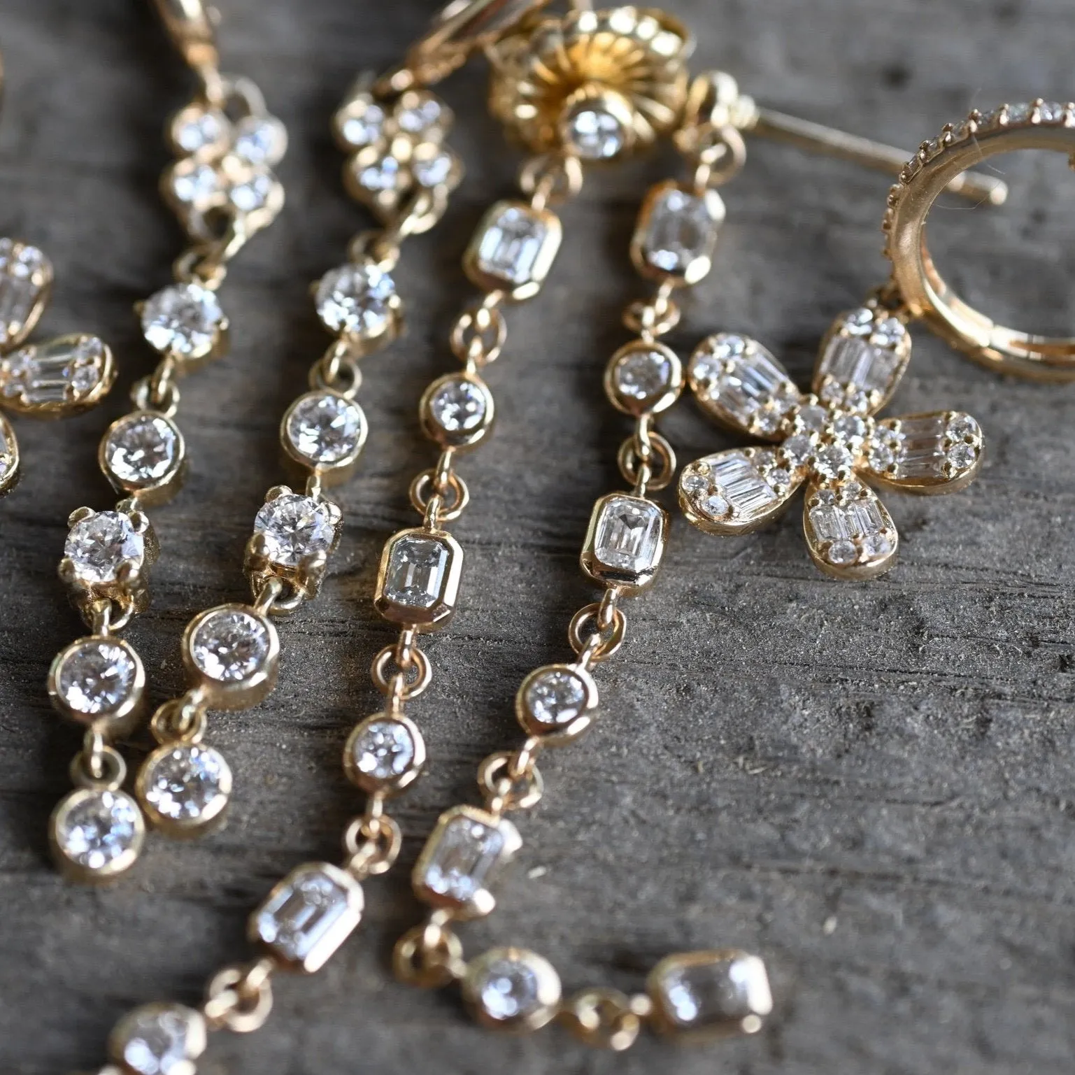 Diamond Drop Earrings