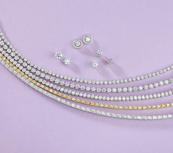 Diamond Line Tennis Bracelet (Natural AAAA Diamonds 7.95 ct)