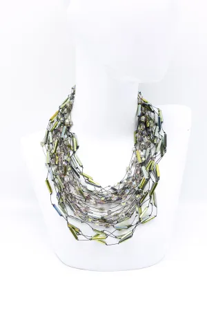 Diana Crystal Tubes & Cubes Necklaces Set