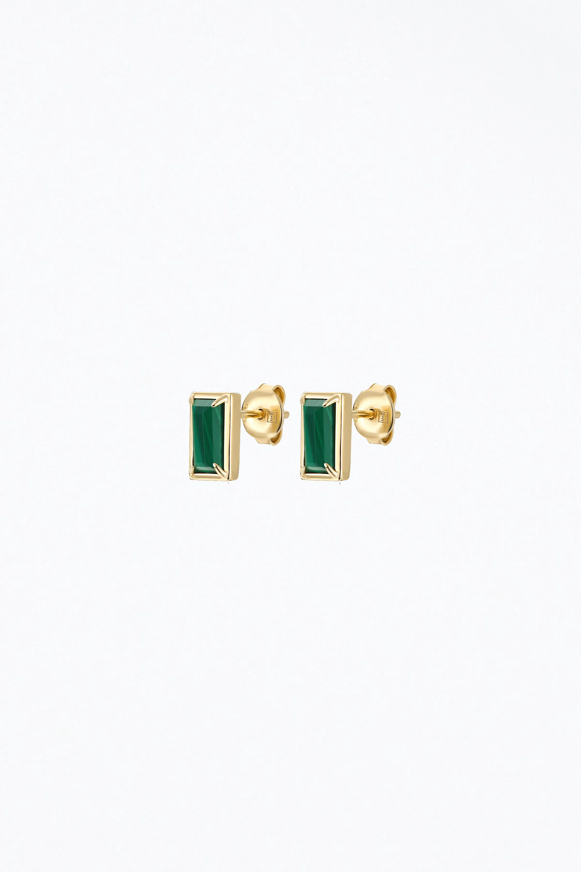 DIANA GEMSTONE STUDS MALACHITE