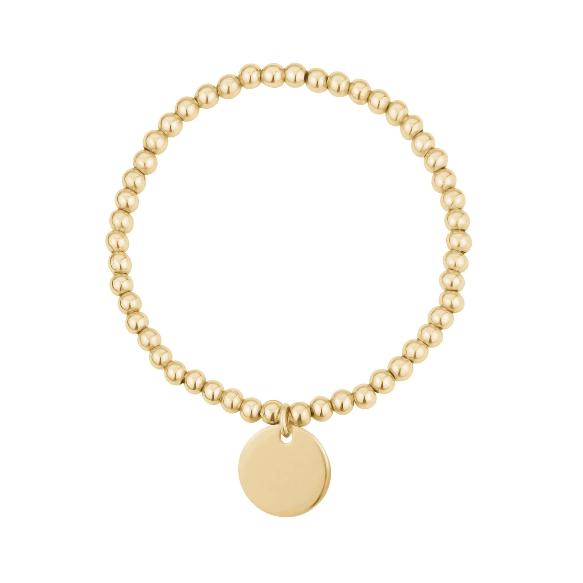 Disc Stretch Bead Bracelet