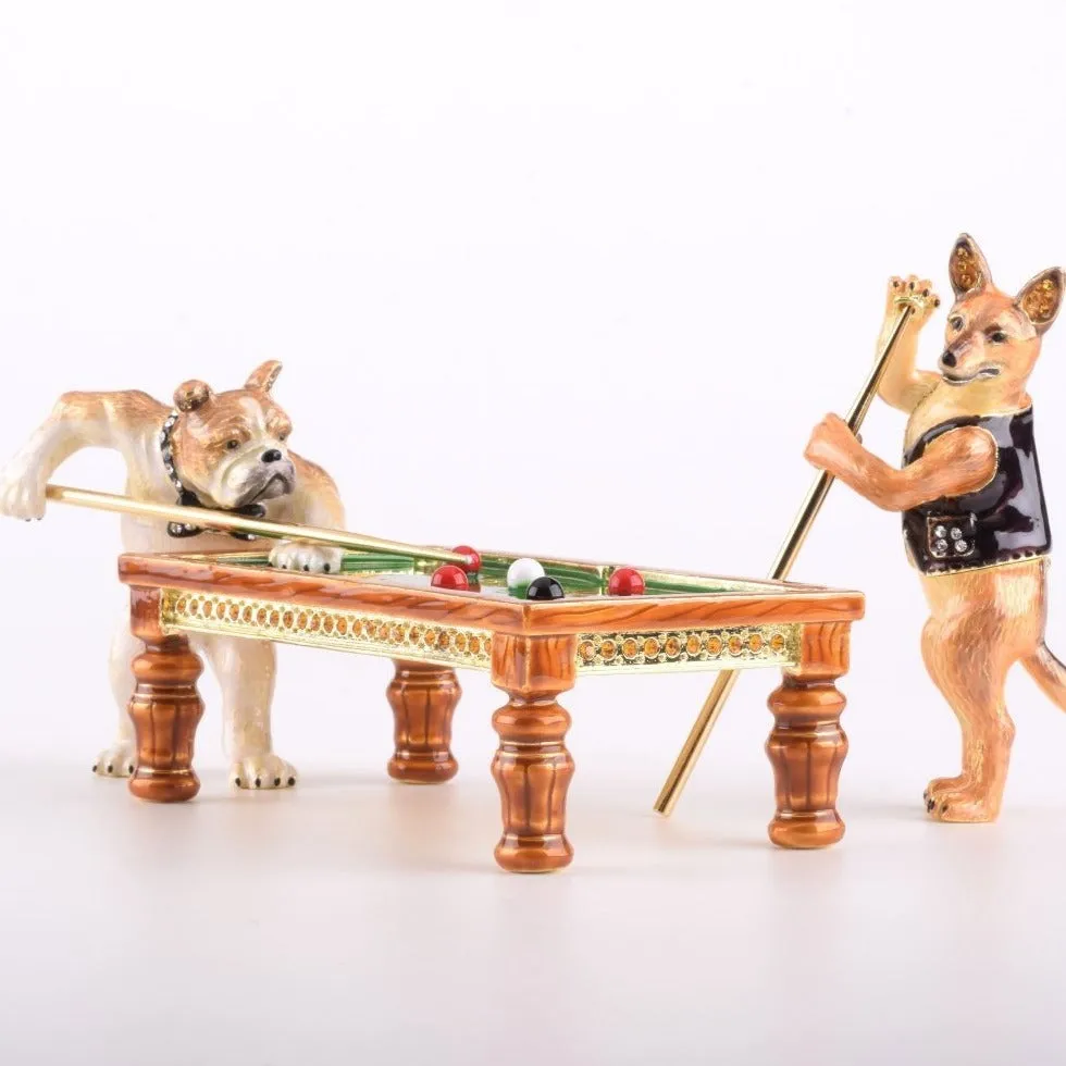 Dogs Playing Billiards