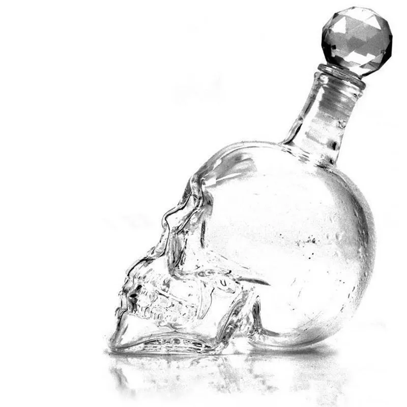 Doomed Skull Head Shot Glass With Skull Bottle