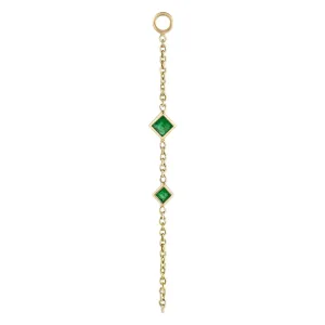 Double Princess Emerald Chain Plaque