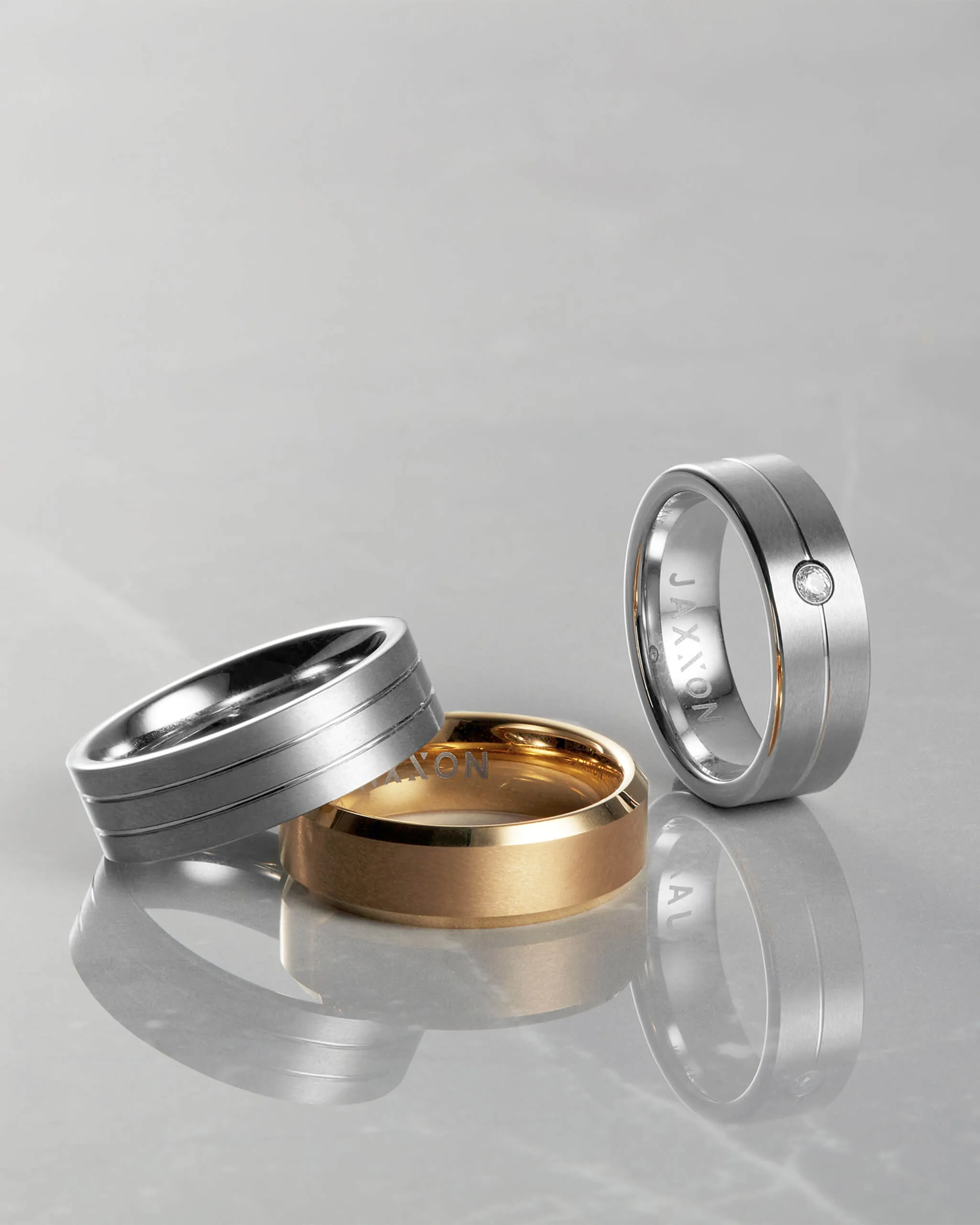 Double Ridge Wedding Band - 7mm