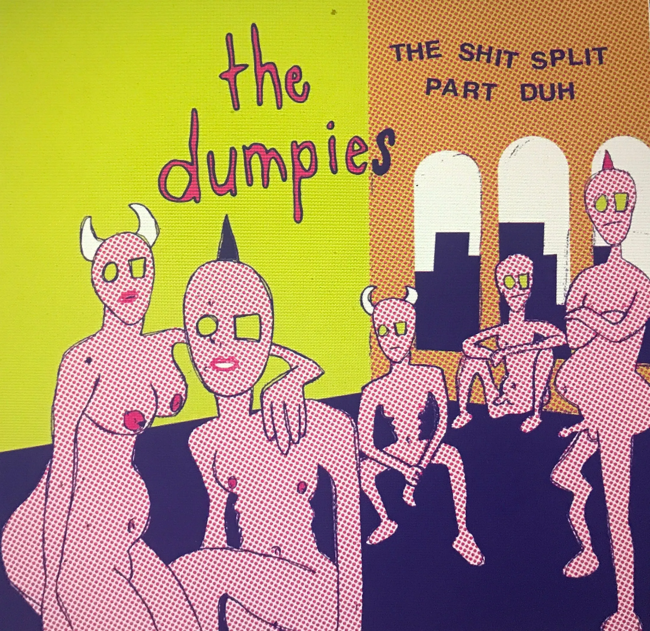Dumpies / Night Court  - Shit Split Part Duh [GREEN NOISE EXCLUSIVE EDITION: Green Vinyl w/ risograph sleeves] – New 7"
