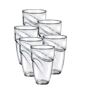Duralex Manhattan Clear Glass Tumblers 360ml Set Of 6