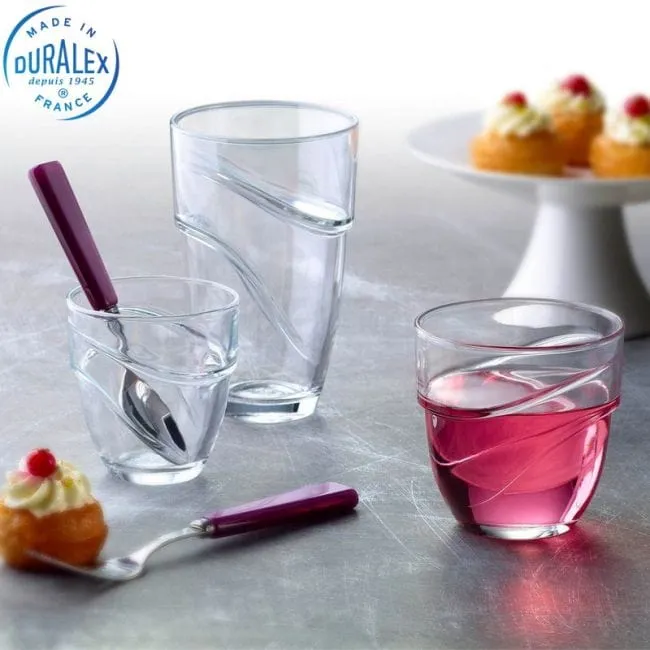 Duralex Manhattan Clear Glass Tumblers 360ml Set Of 6