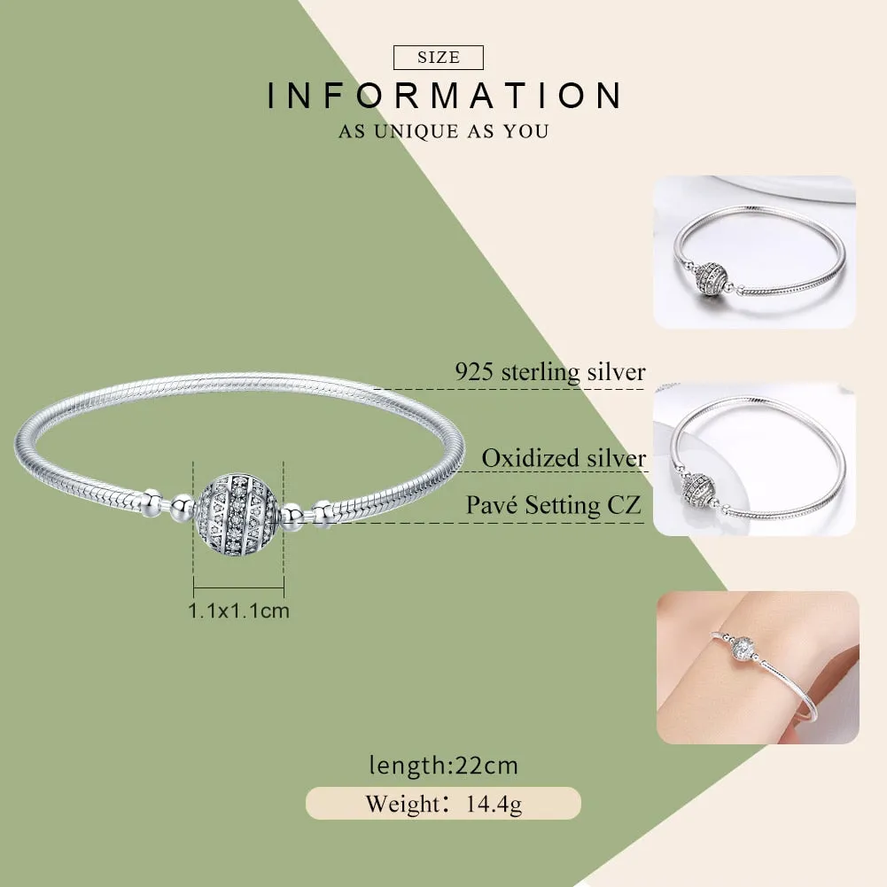 Elegant 925 Sterling Silver Bracelet
