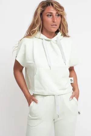 Elionor Cropped Hood - Canary Green