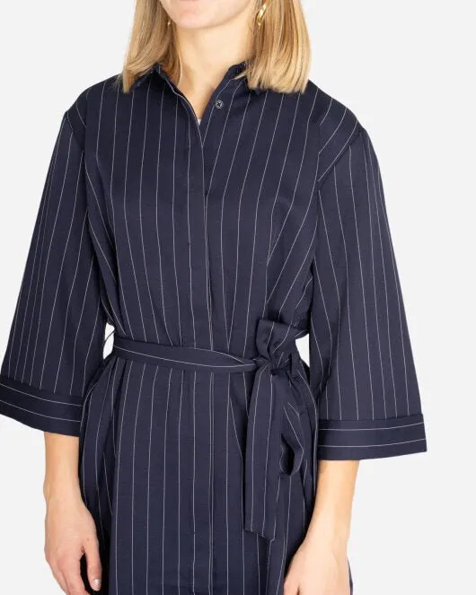 Ellis shirt dress - Blue Stripe