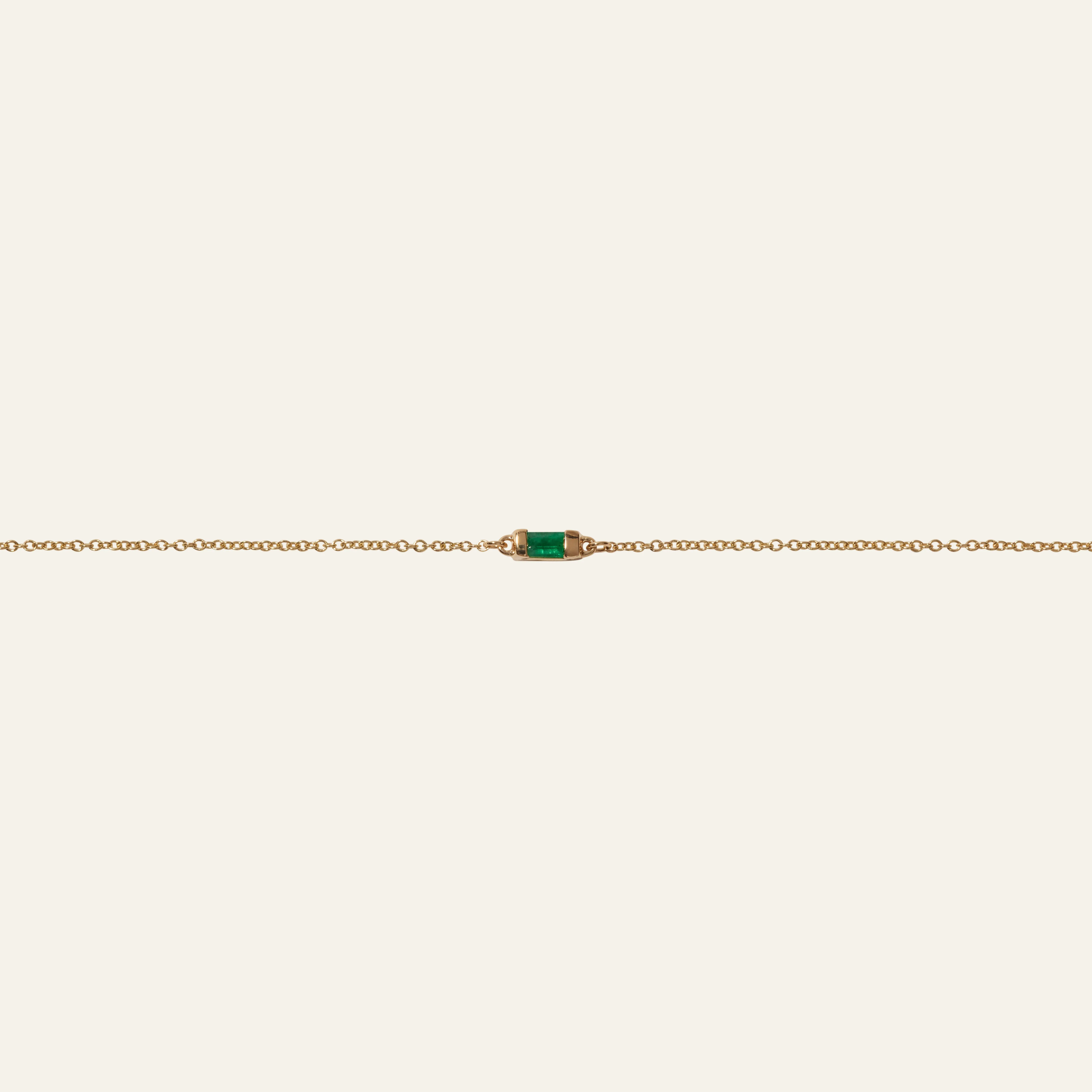 Emerald Baguette Bracelet