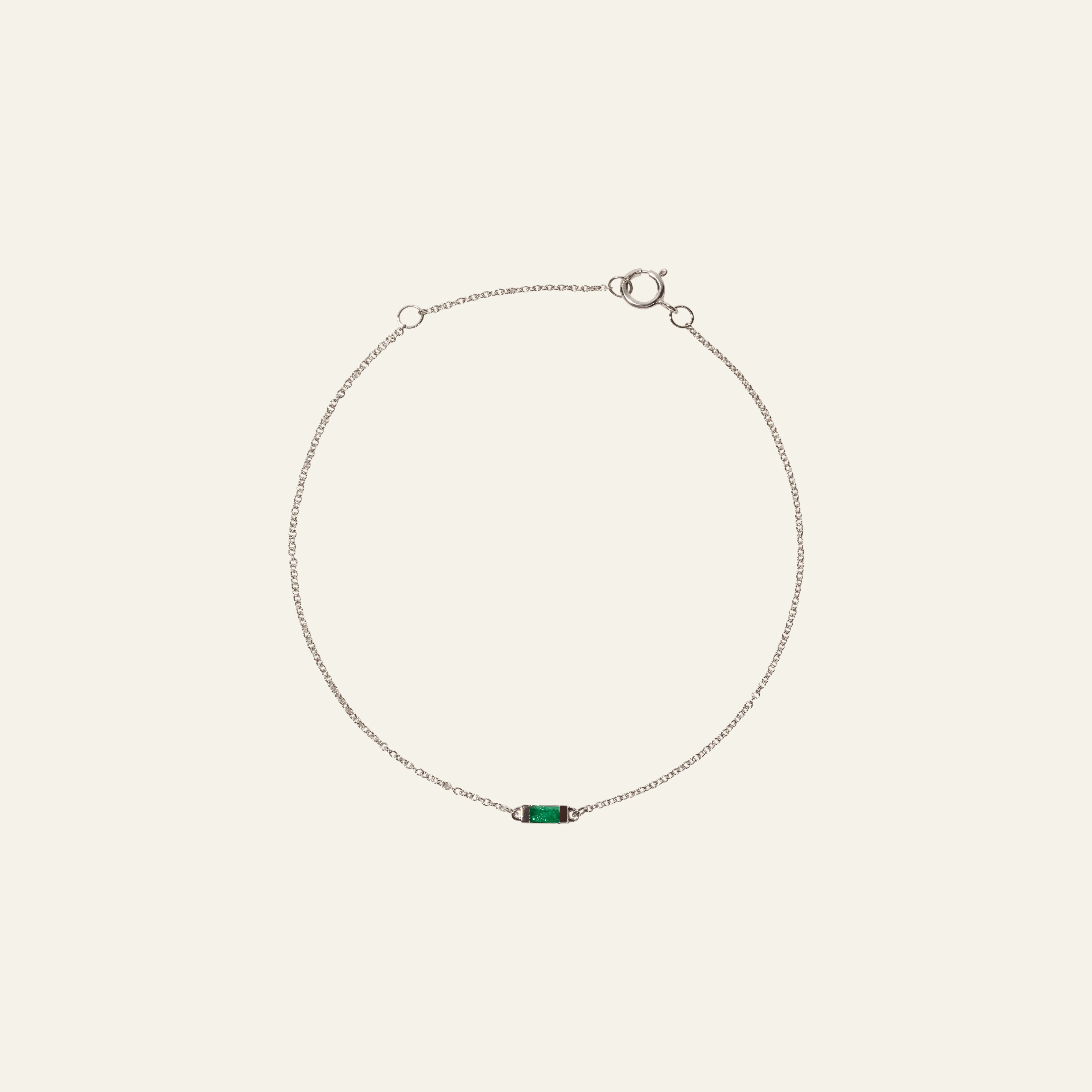 Emerald Baguette Bracelet
