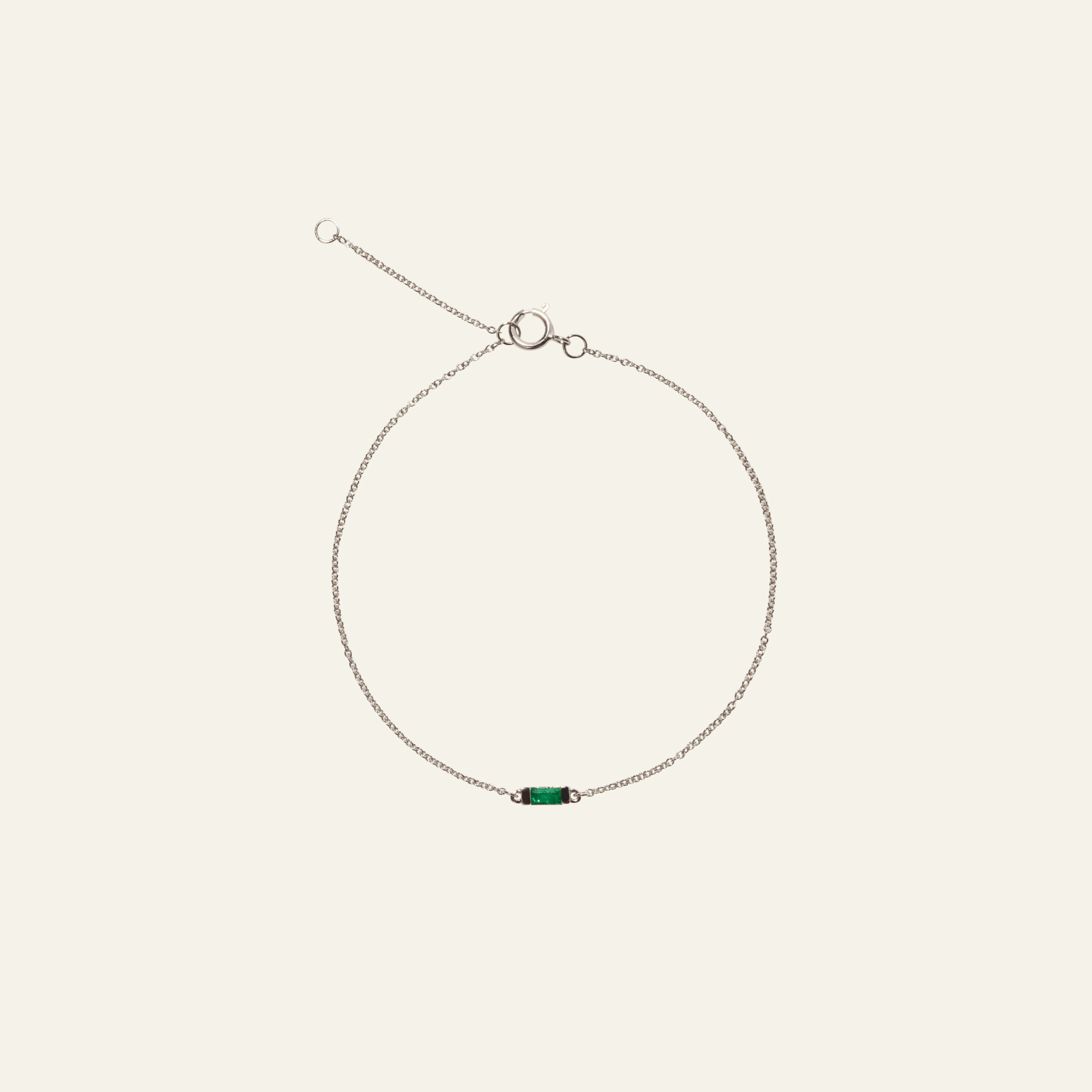 Emerald Baguette Bracelet