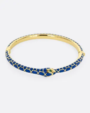 Emerald Eyed Ouroboros Enamel Bracelet