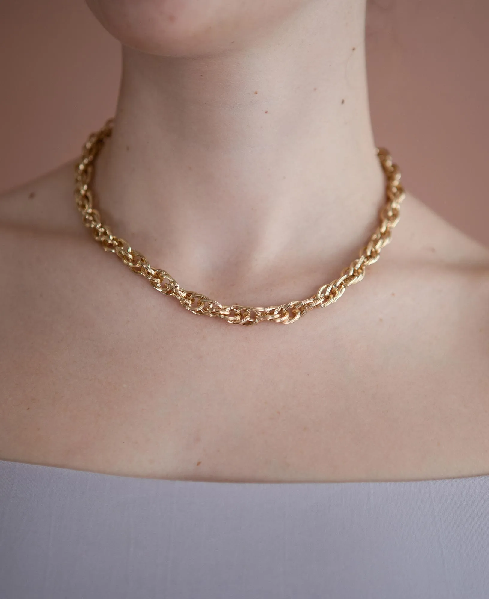 Emma Chunky Chain Gold Necklace