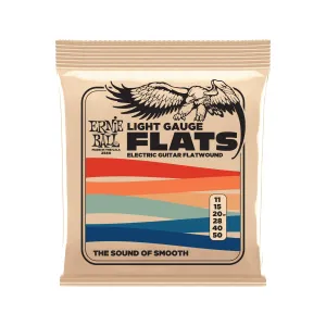 Ernie Ball Light Flatwound Electric Guitar Strings, 11-50