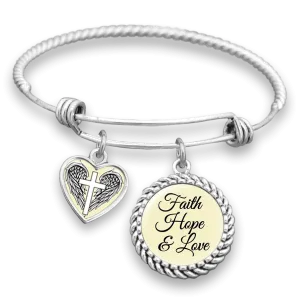 Faith, Hope & Love Charm Bracelet