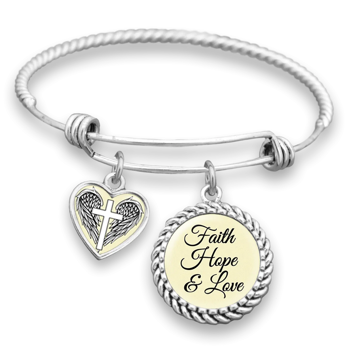 Faith, Hope & Love Charm Bracelet