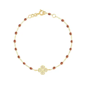 Fauve- Lucky Clover Classic Gigi diamond Bracelet- 18k Yellow Gold