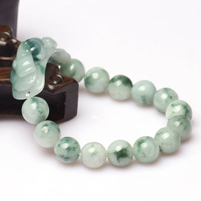 Feng Shui Authentic Natural Ice Jade Pixiu Bracelet For Men and Women