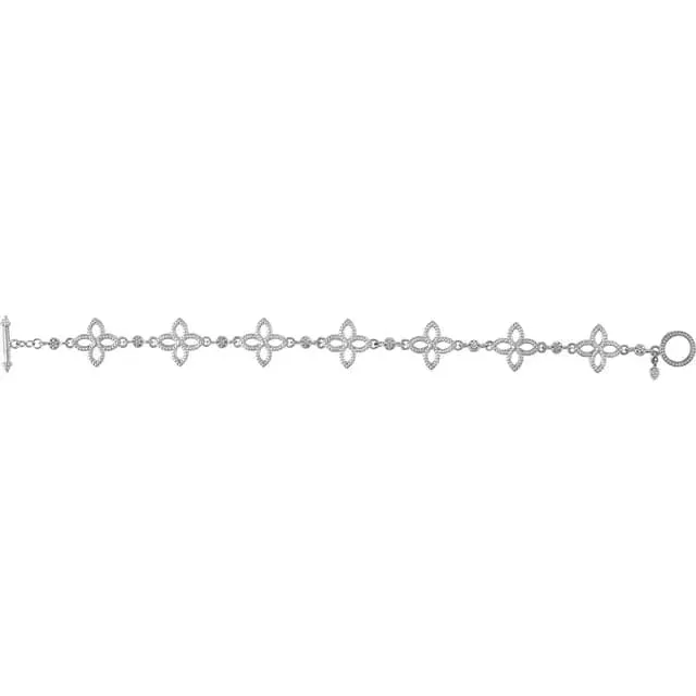Fine Floral Metal Bracelet - Special Order