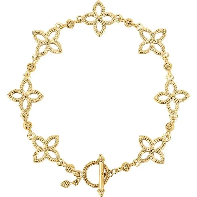 Fine Floral Metal Bracelet - Special Order