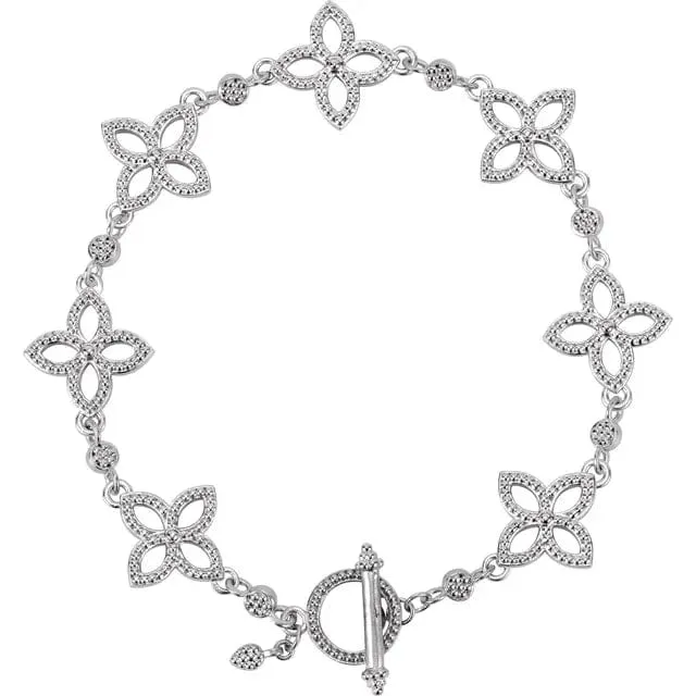 Fine Floral Metal Bracelet - Special Order