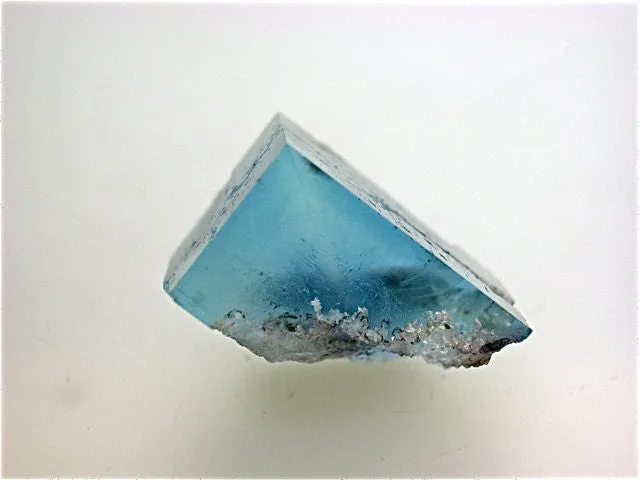 Fluorite, Rosiclare Level, Minerva #1 Mine, Ozark-Mahoning Company, Cave-in-Rock District, Southern Illinois, Mined Dec. 1991, Miniature 1.5 x 1.8 x 2.4 cm, $250. Online 9/2. SOLD.